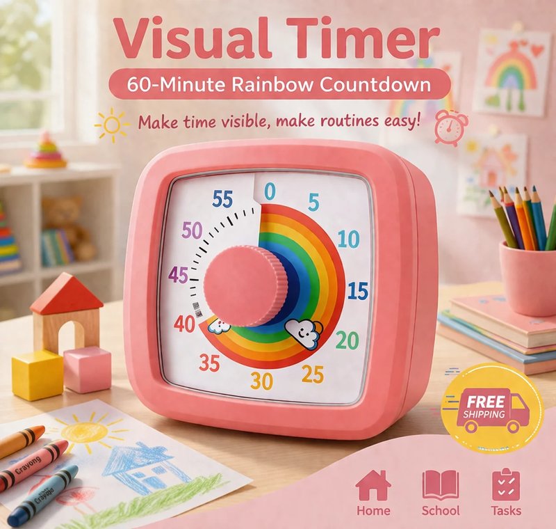 Children's Visual Timer with Night Light