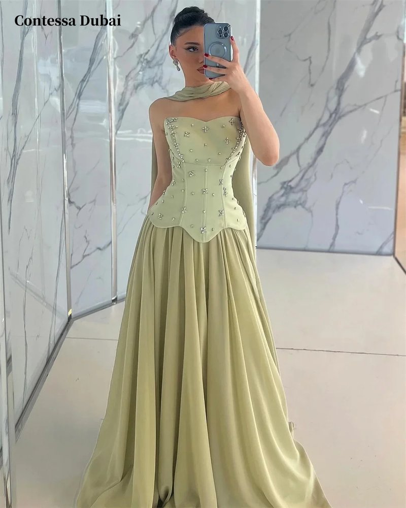Custom A-Line Evening Dress