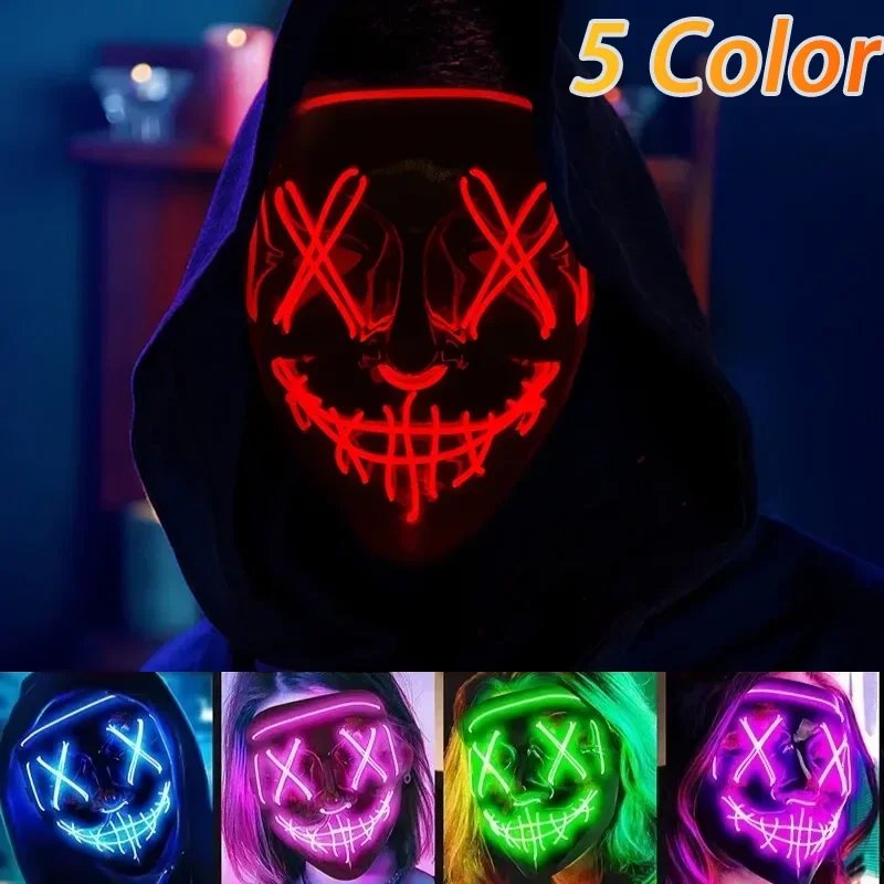 Glow-in-the-Dark Halloween Mask