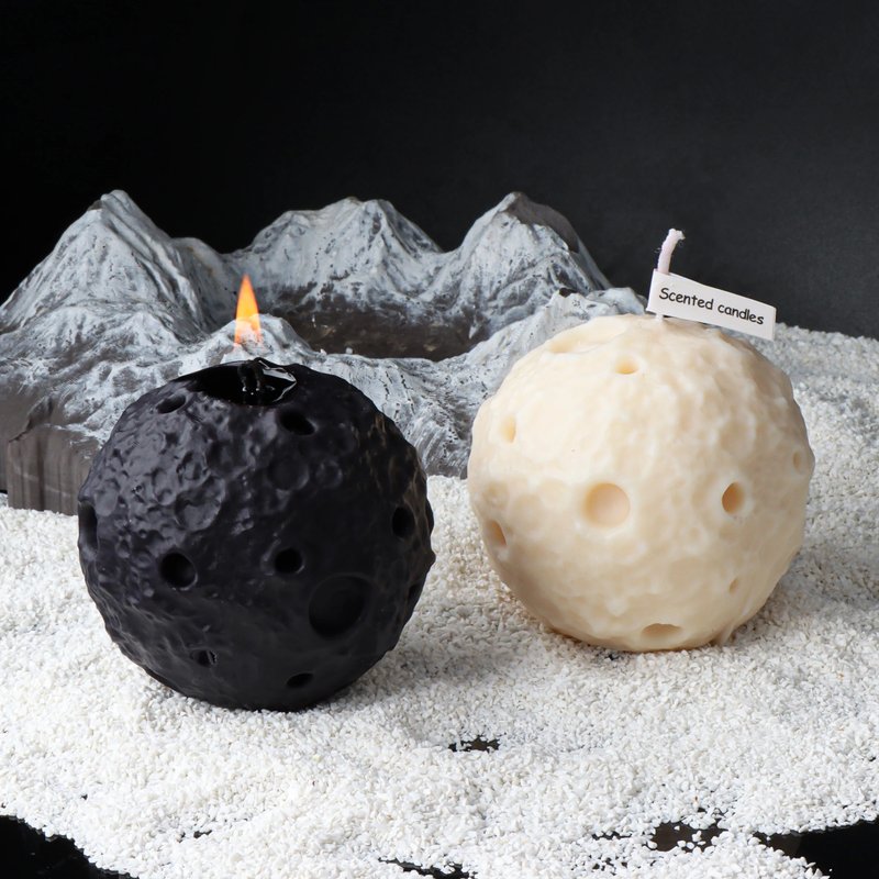 Handmade Moon Shaped Soy Candles