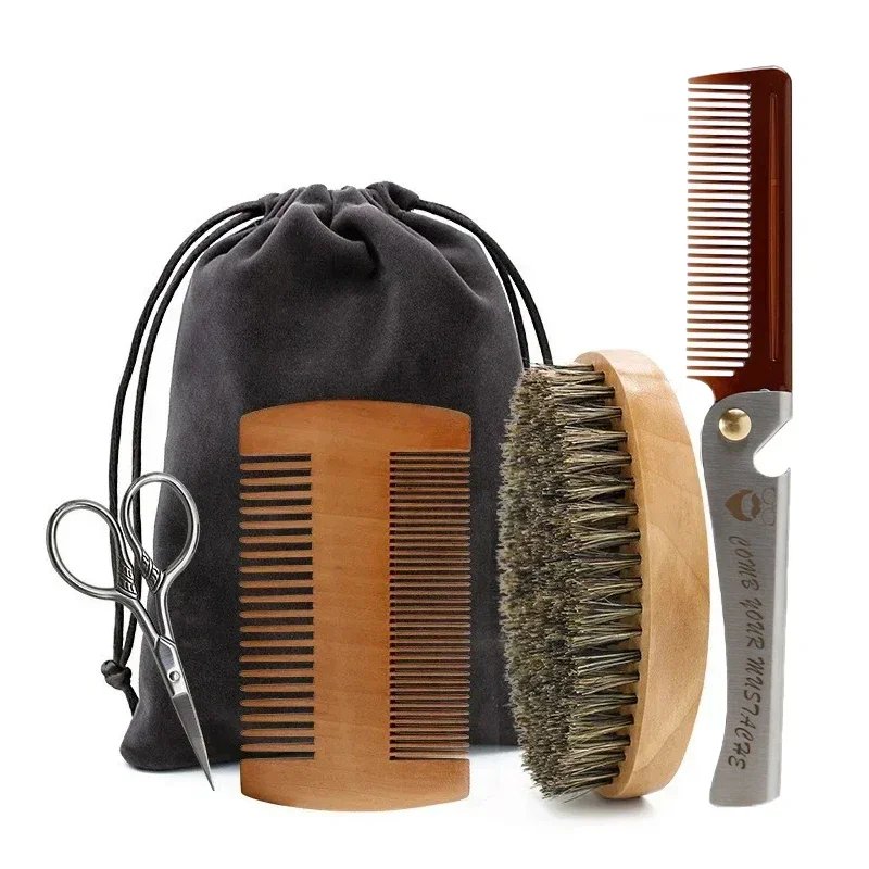 Men's Boar Bristle Shaving Brush Set
