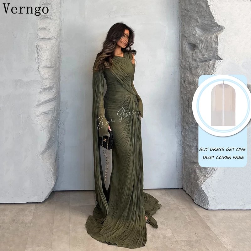 Elegant Green Evening Dress