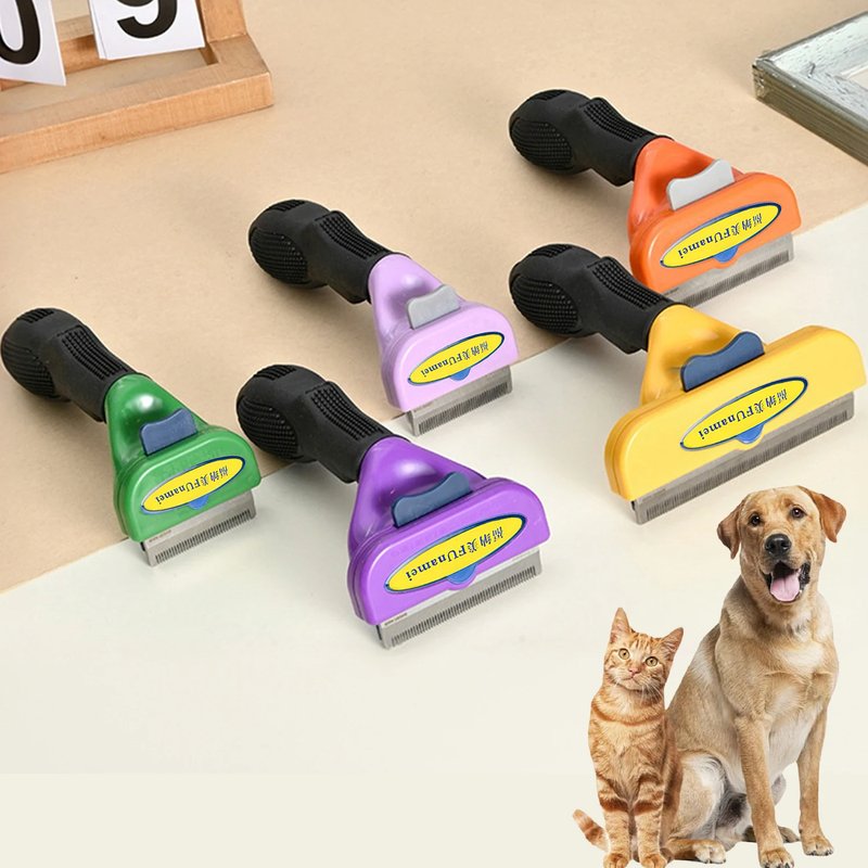 Pet Grooming Brush for All Fur Types