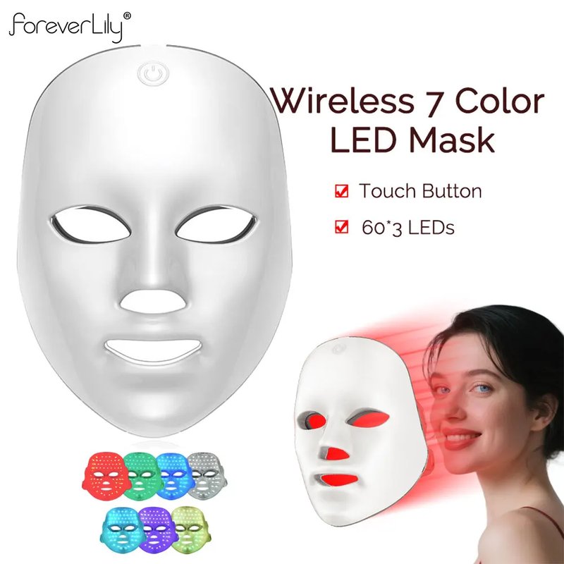 7-Color LED Rejuvenation Face Mask