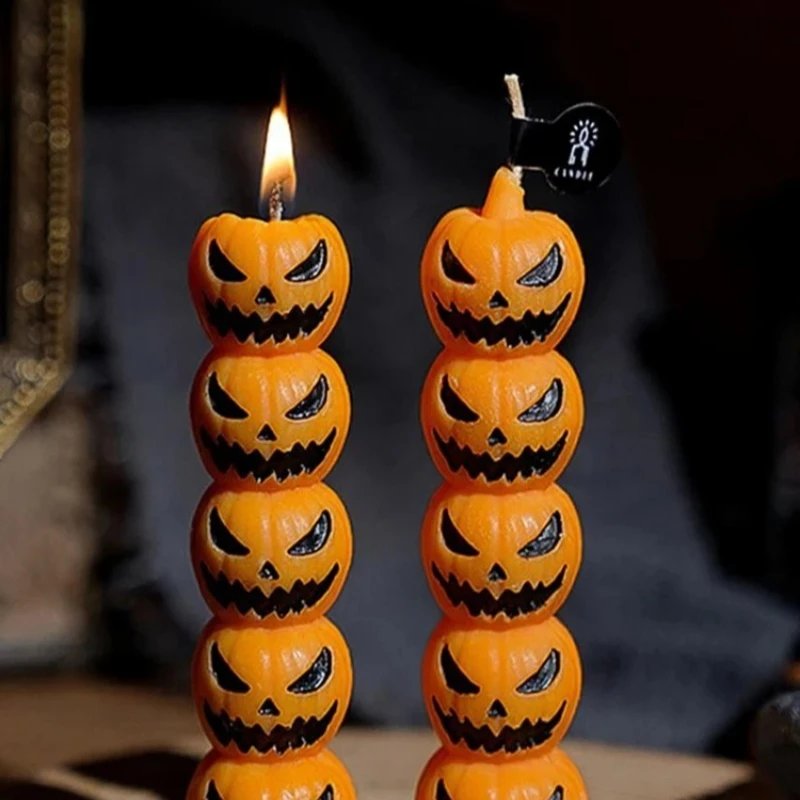 Halloween Skull Candle Set