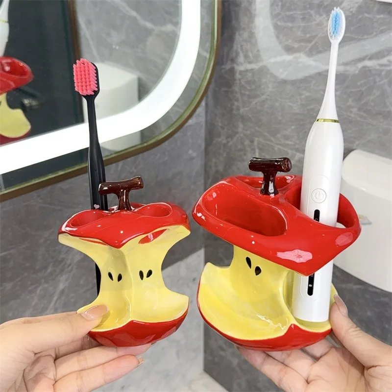 Stylish Apple Toothbrush Holder