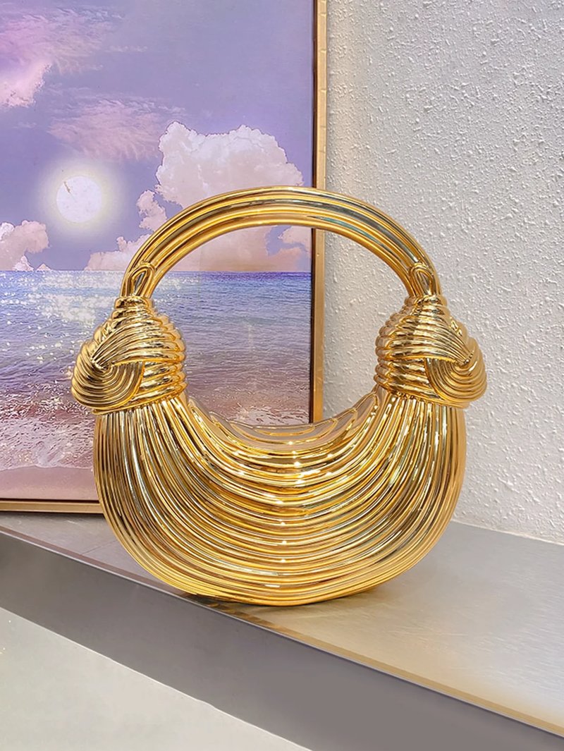 Luxury Gold Evening Handbag