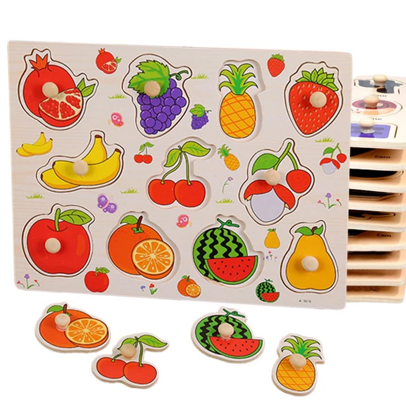 Montessori Wooden Animal Puzzle Toy