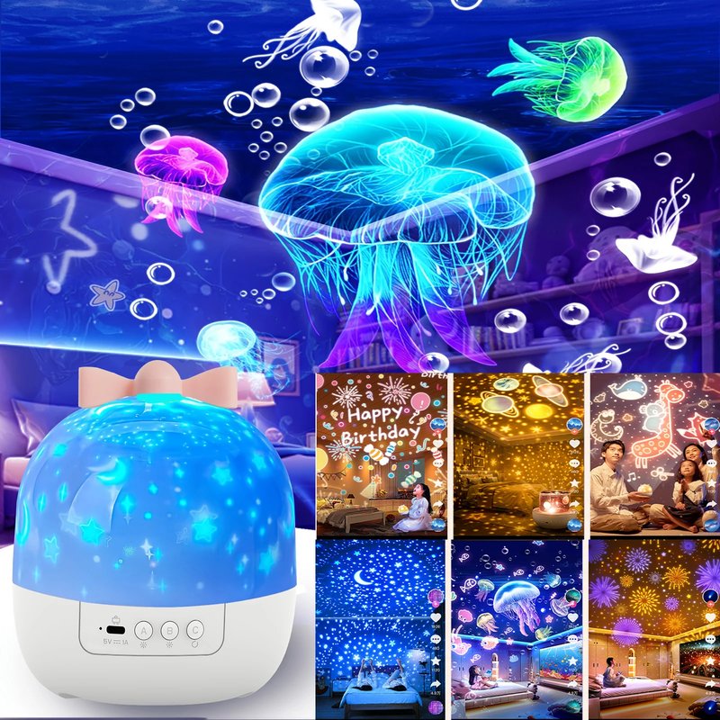 Rotating Star Projection Night Lamp