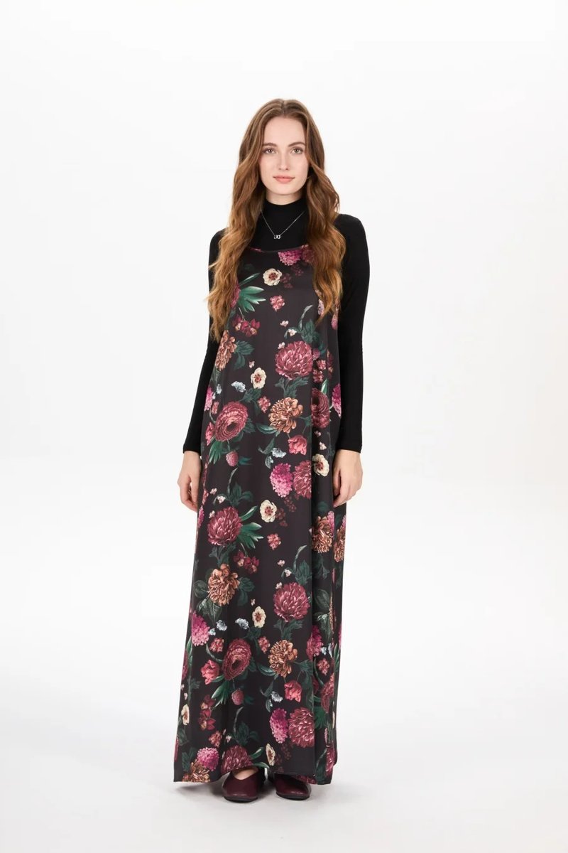 Elegant Adjustable Satin Maxi Dress