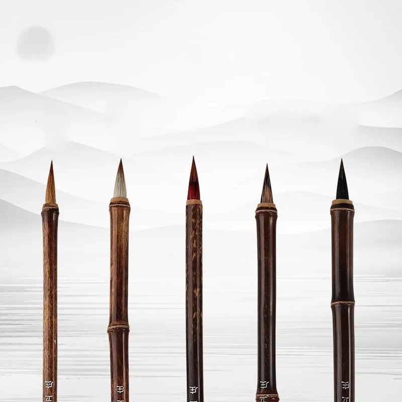 Premium Wolf Hair Calligraphy Brushes