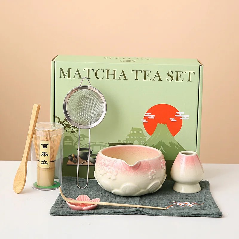 Cherry Blossom Matcha Bowl Set