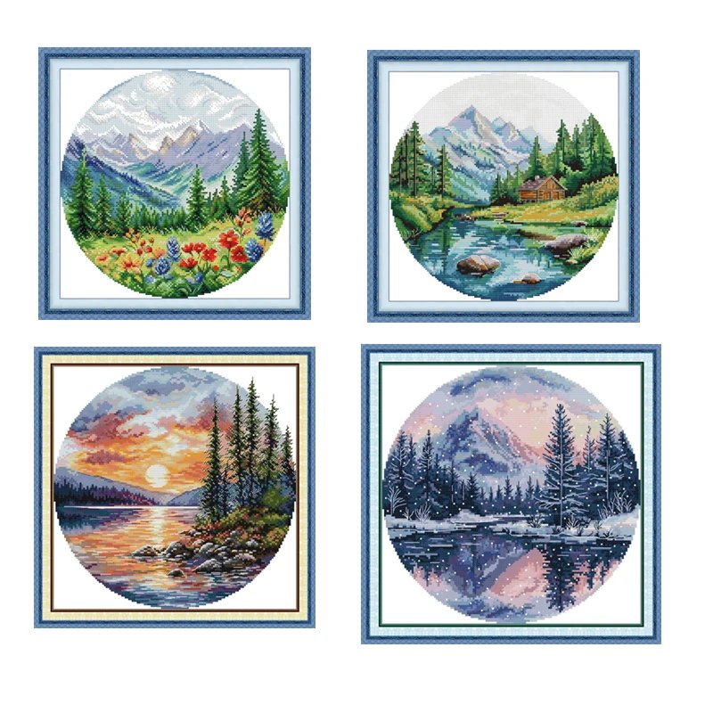 Four Seasons Cross Stitch Kit