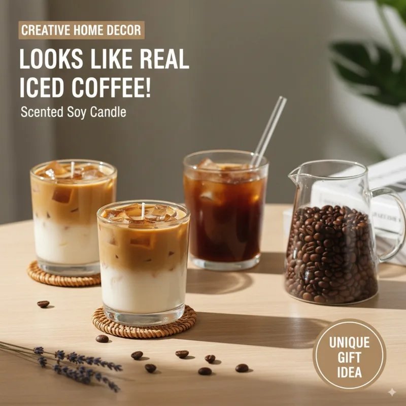Handmade Coffee Cup Candle Set