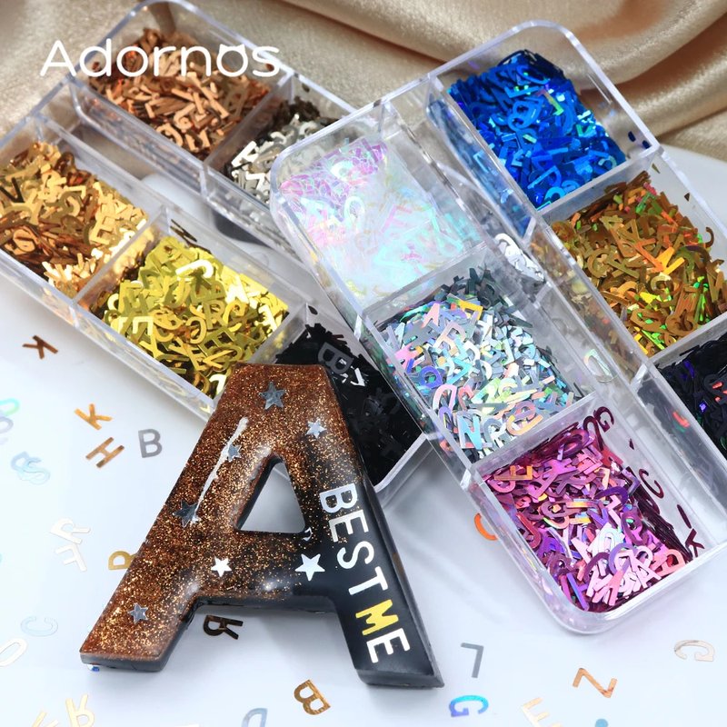 Holographic Alphabet Sequins for DIY