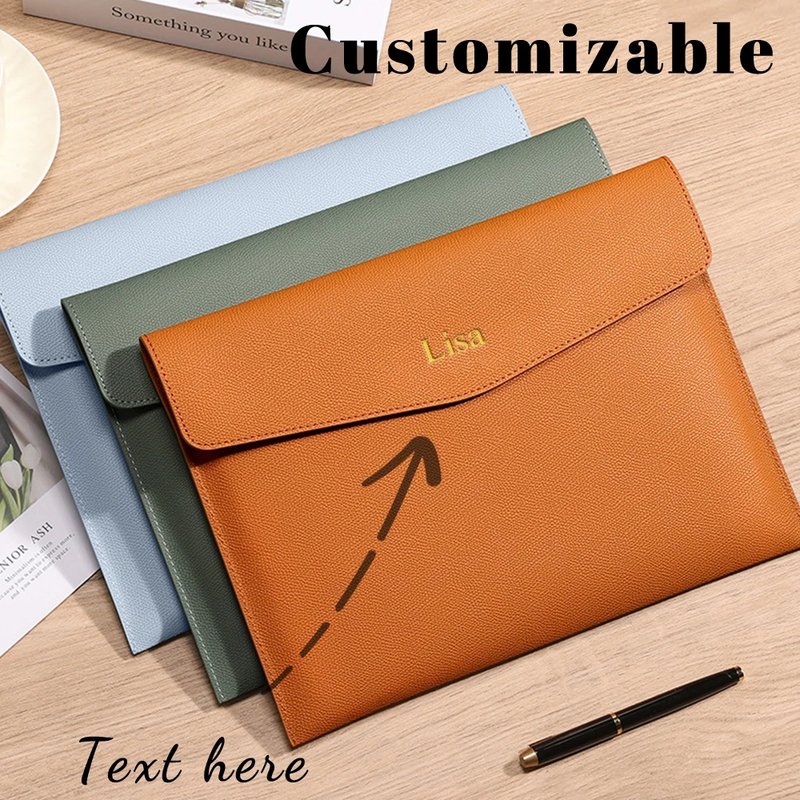 Personalized Leather Document Bags