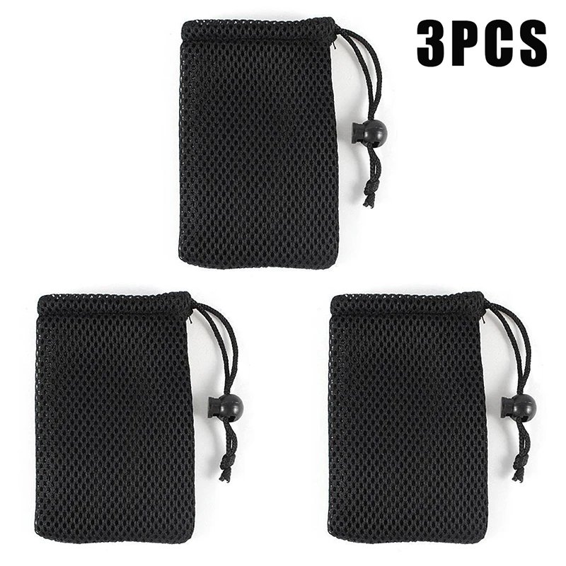 3-Pack Nylon Mesh Storage Pouches