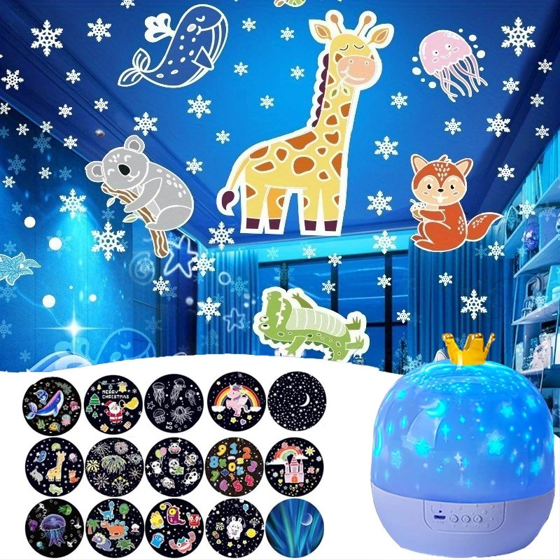 360° Rotating Starry Galaxy Projector