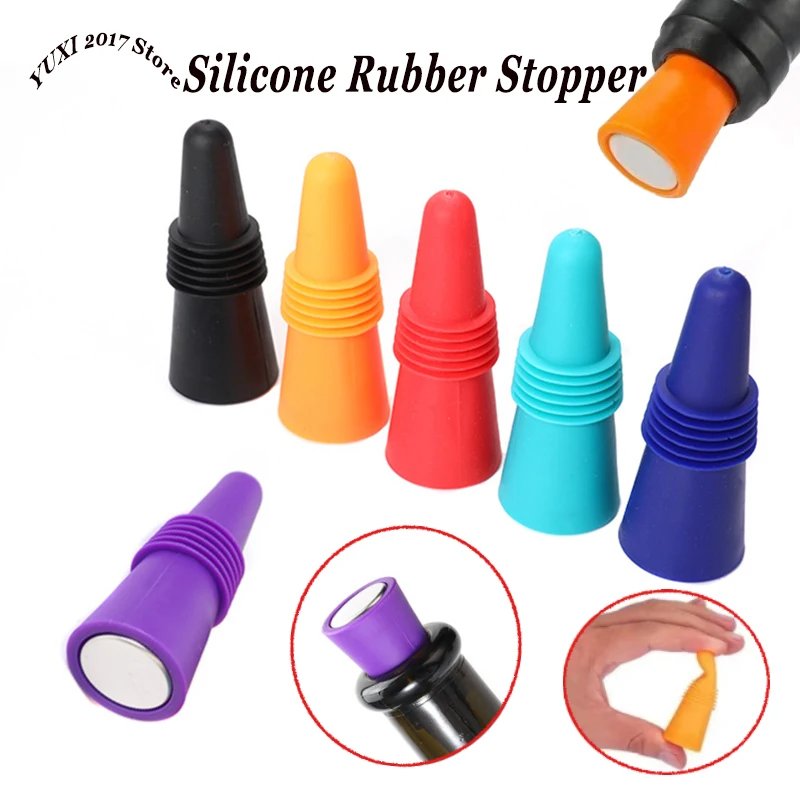 Silicone Wine Bottle Cap Set