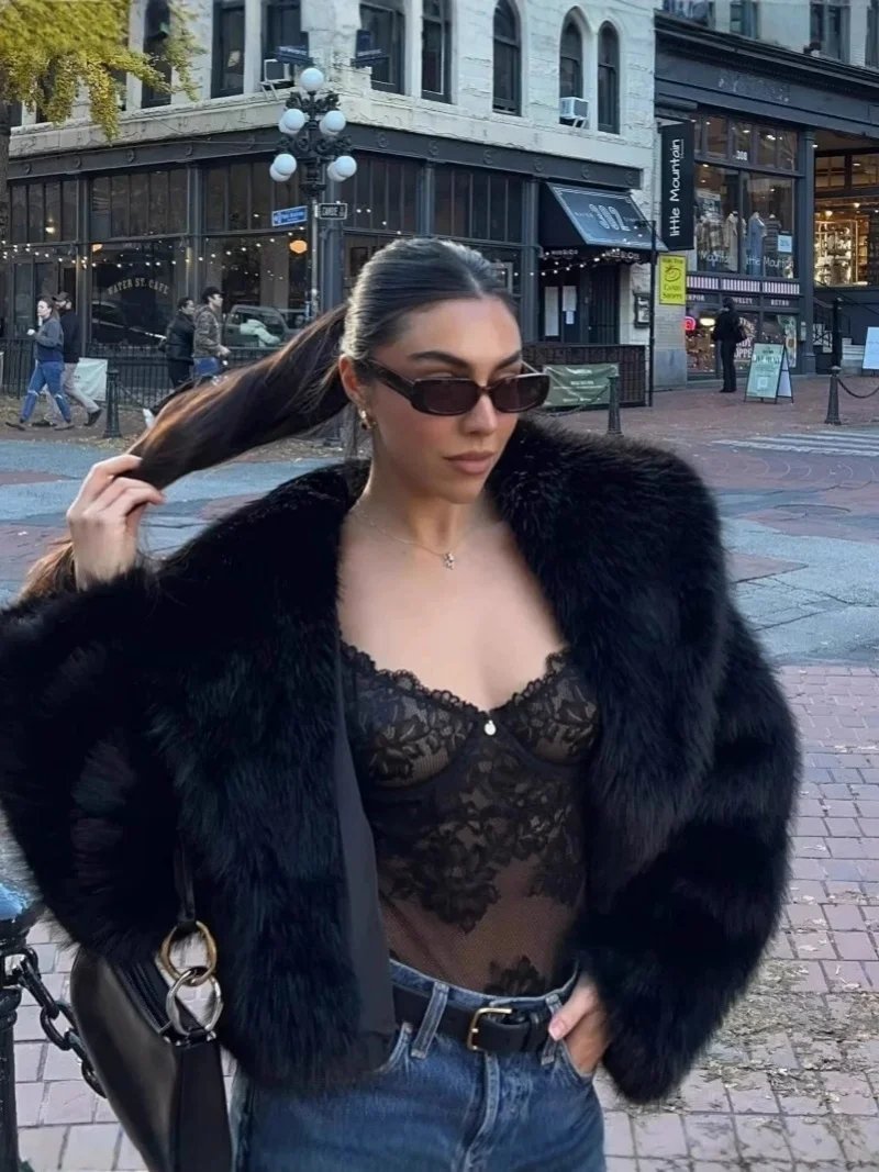 Cozy Eco-Friendly Faux Fur Jacket