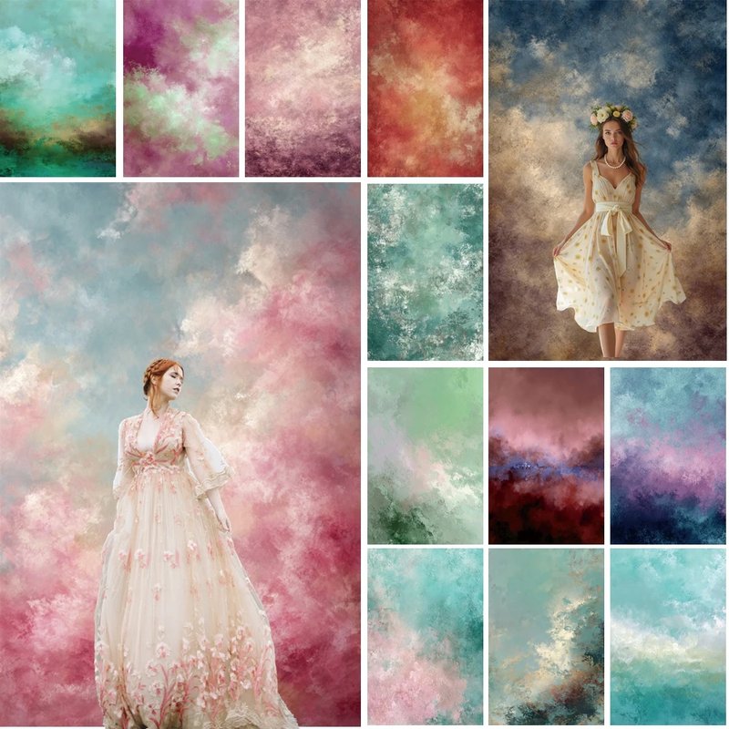 Textured Cloud Party Backdrop