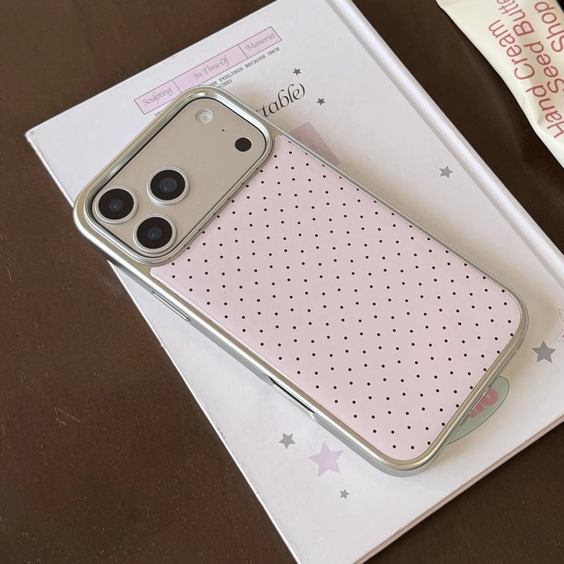Polka Dot Silver Phone Case