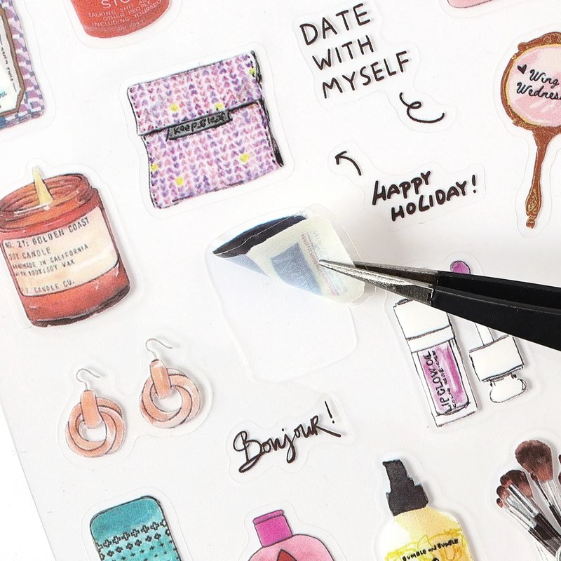 Cute Scrapbooking Stickers Set