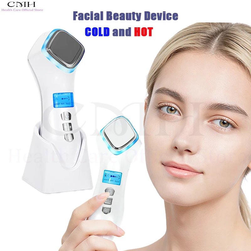 Vibration Facial Massager with Hot & Cold
