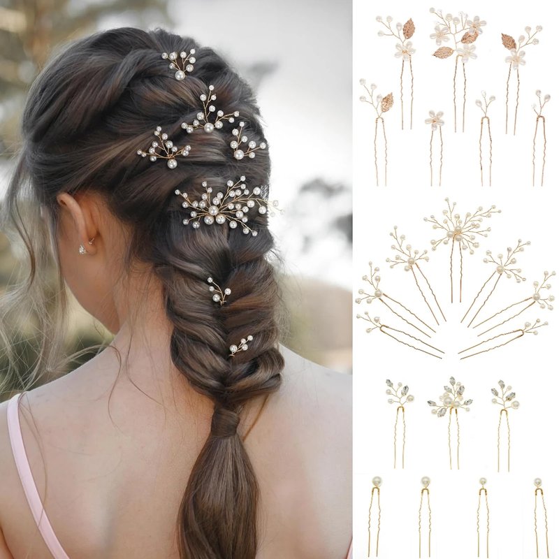 Elegant Pearl Hair Pin Set