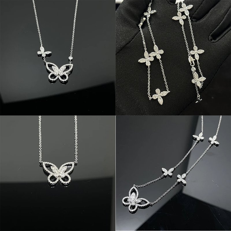 Elegant S925 Silver Butterfly Necklace