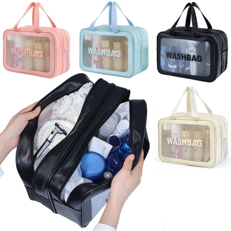 Portable Double Layer Makeup Bag