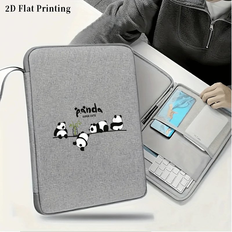 Panda Print Tablet Sleeve Bag