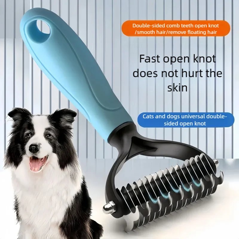 Double-Sided Pet Deshedding Brush