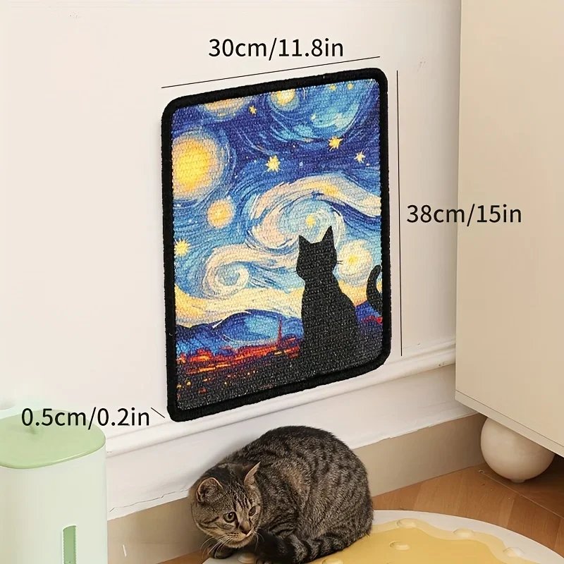 Wall-Mounted Cat Scratch Pad