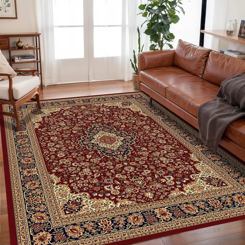 Bohemian Vintage Stain-Resistant Rug