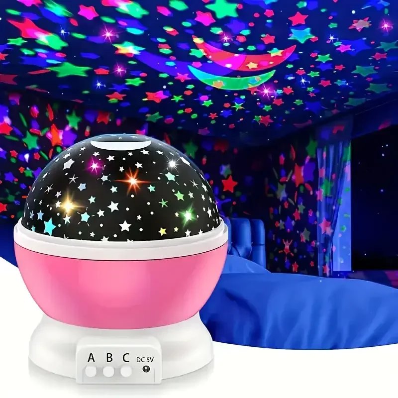 Rotating Starry Night Light Projector