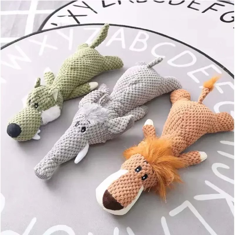 Durable Plush Dog Chew Toys