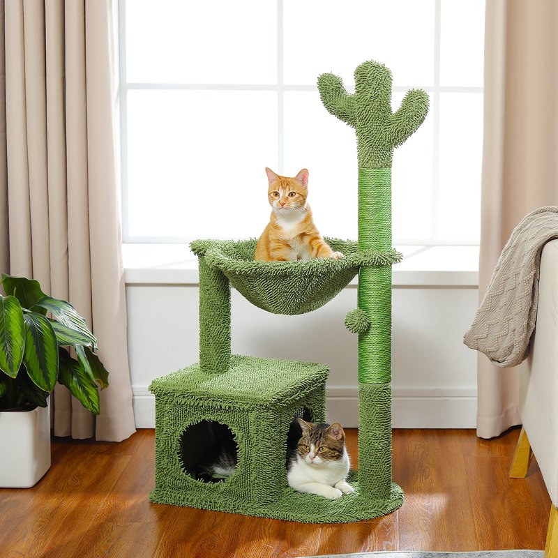 Cactus Cat Tree with Condo & Hammock