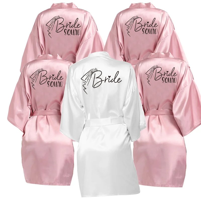 Elegant Satin Bridal Robe