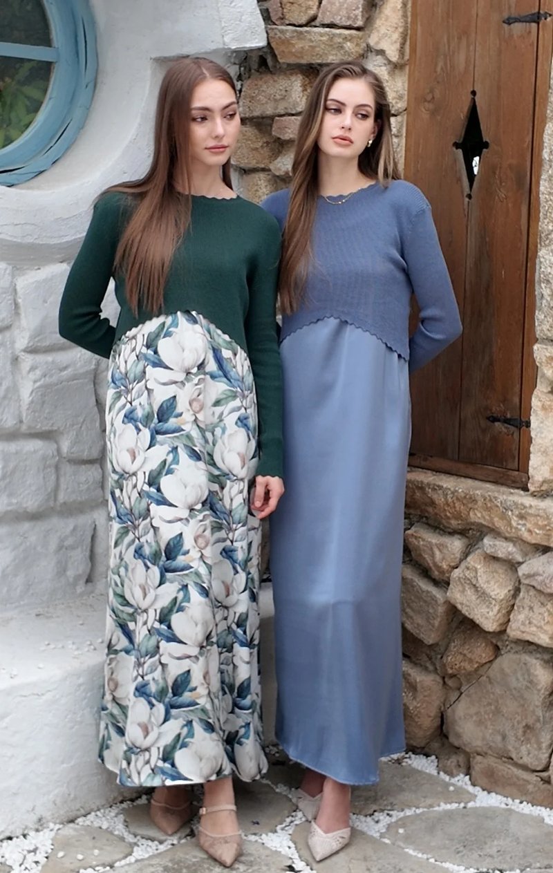Elegant Satin Maxi Dress Set