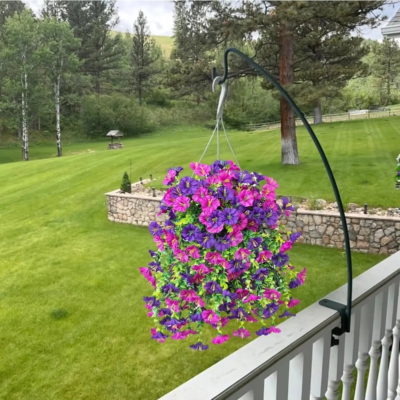 Hanging Artificial Morning Glory Flowers