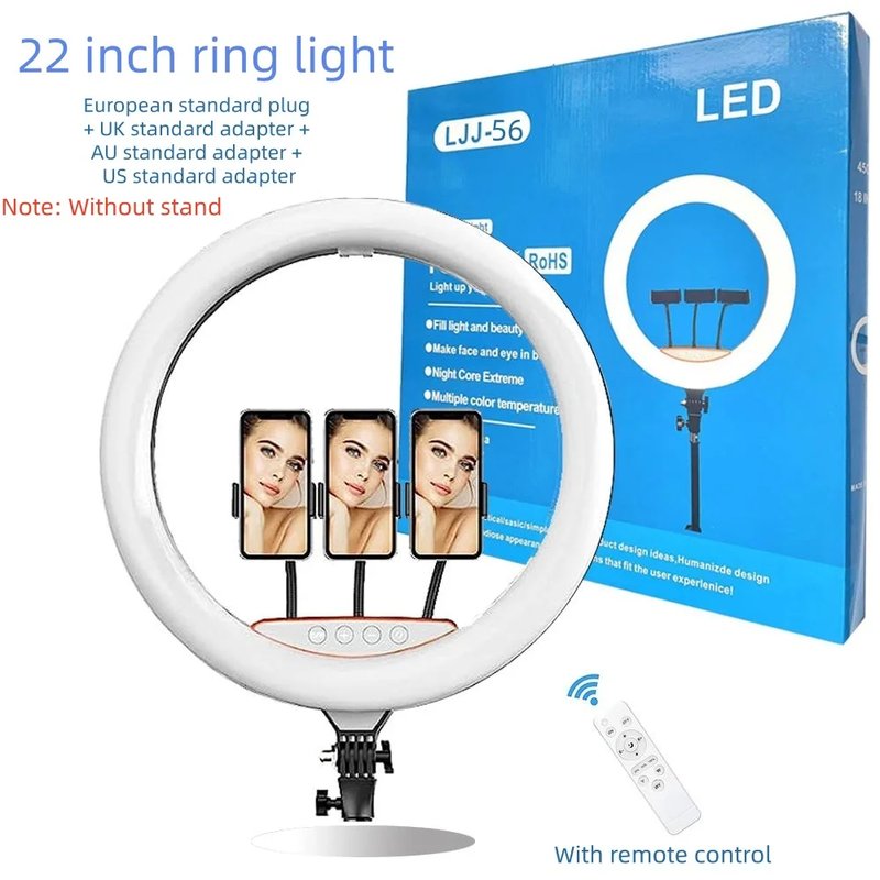 Adjustable 22-Inch LED Ring Light