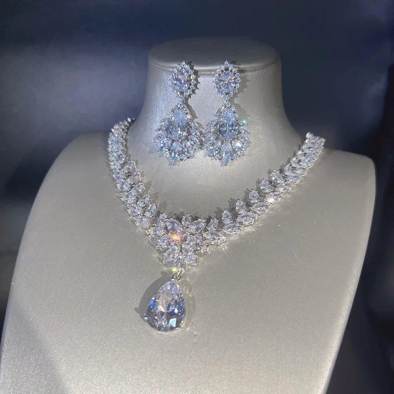 Luxury Moissanite Jewelry Set