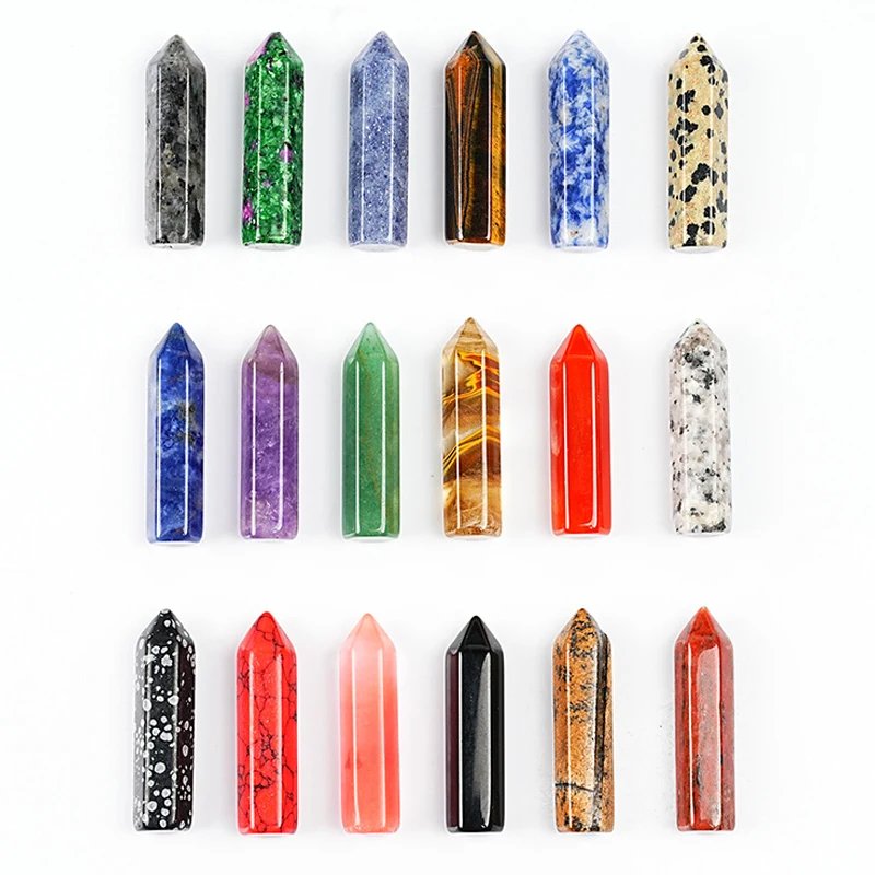Natural Stone Crystal Point Wand
