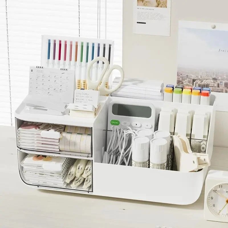 Multifunctional Desk Organizer with Drawers