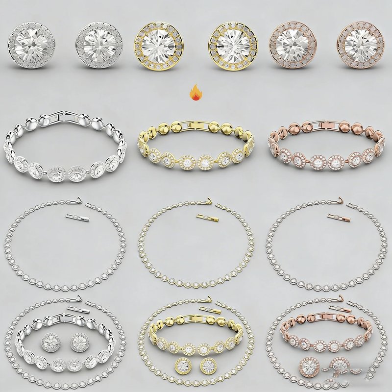 Elegant Cubic Zirconia Jewelry Set