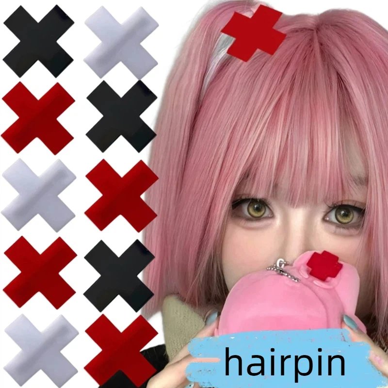 Y2K Punk Cross Hair Clips