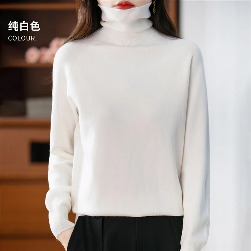 Cozy Merino Wool Turtleneck Sweater