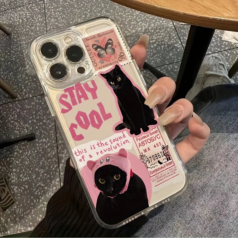 Adorable Black Cat Phone Case