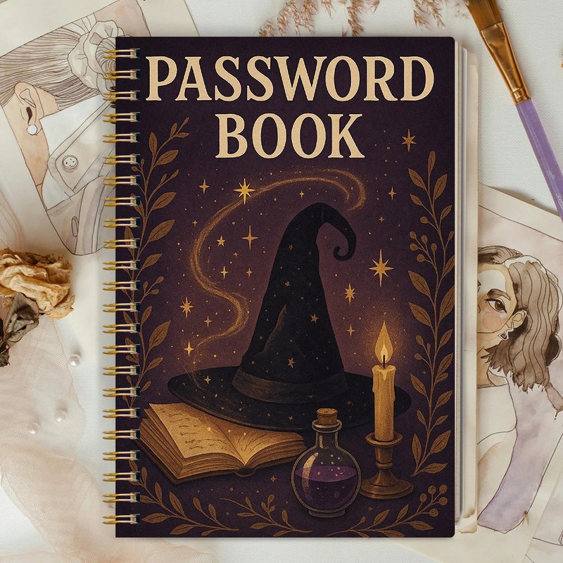 Witchy Aesthetic Password Organizer